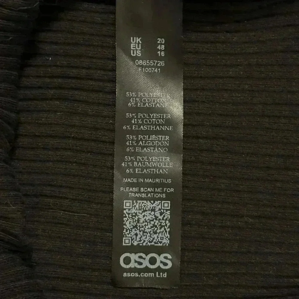 ASOS Black Maxi Dress With Square/Sweetheart  Neckline & Slits Women’s Size 16 - Picture 8 of 12